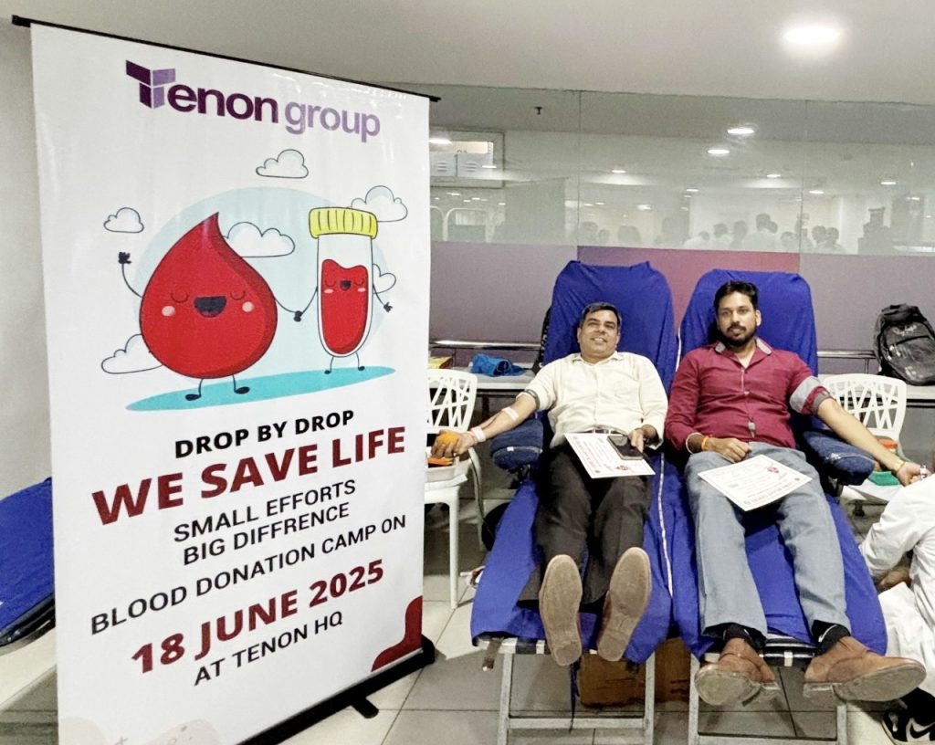 Tenon Group Hosts Blood Donation Drive at Gurugramoffice