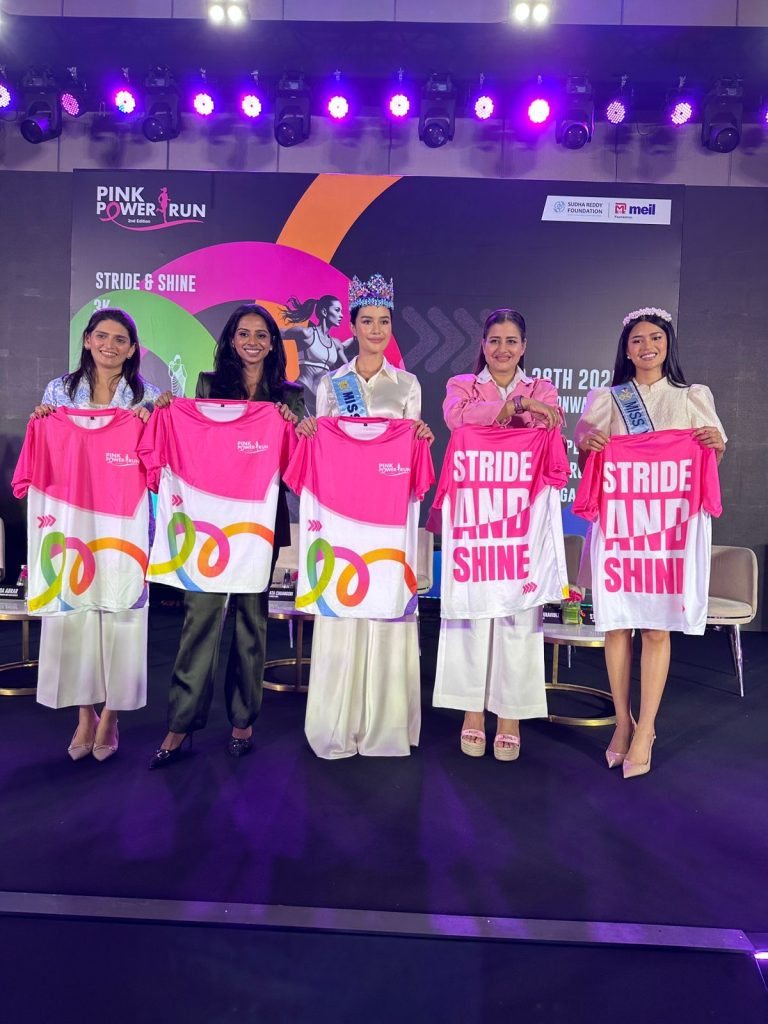 MISS WORLD & BREAST CANCER SURVIVOR OPAL SUCHATA CHUANGSRI JOINS SUDHA REDDY FOUNDATION FOR PINK POWER RUN 2.0