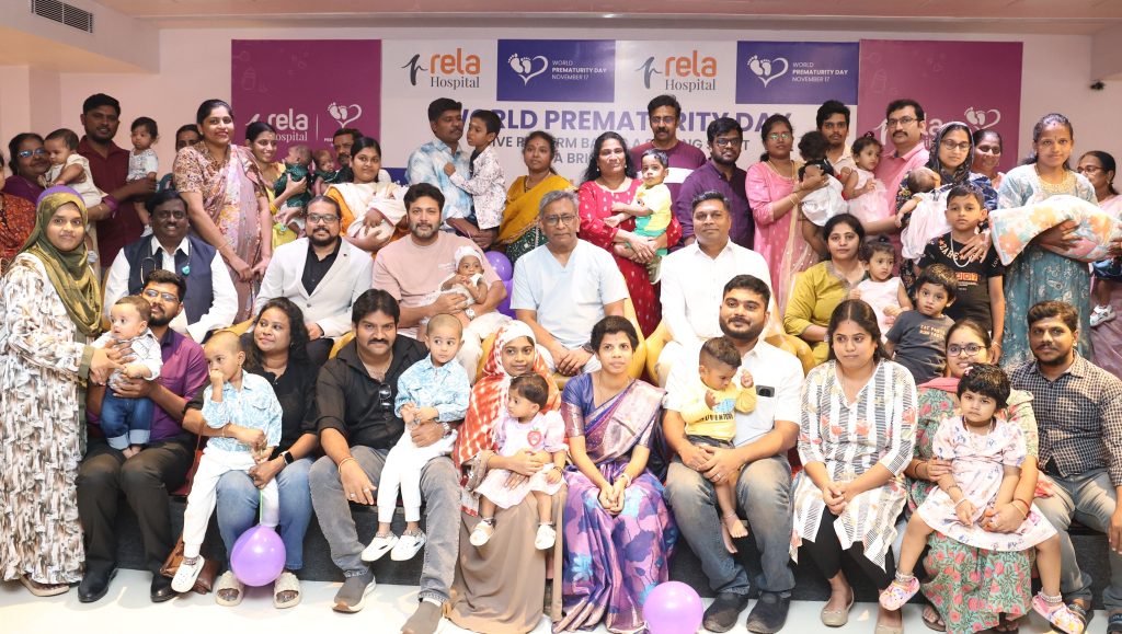 Rela Hospital Marks World Prematurity Day, Bringing Together Over 50 Preterm Babies and Families