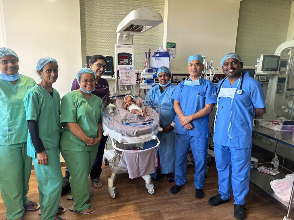 Aster RV Hospital, Bengaluru, Performs Rare Life-Saving Surgery on 1-Month-Old Baby with Double Aortic Arch